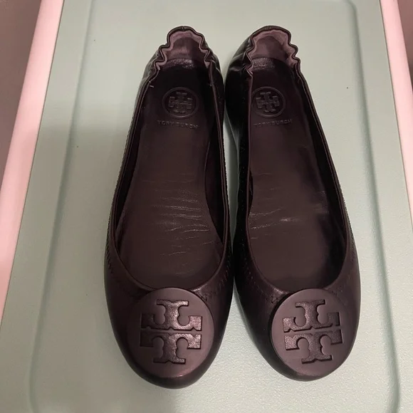 Tory Burch Leather Minnie Ballet Flats - Picture 3 of 7